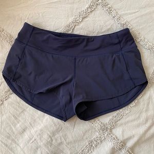 Navy LuLuLemon Running Shorts